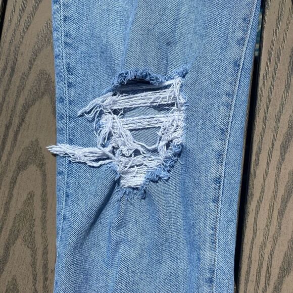 Madewell the perfect vintage jean size 27/4 light wash distressed high rise - Picture 5 of 8